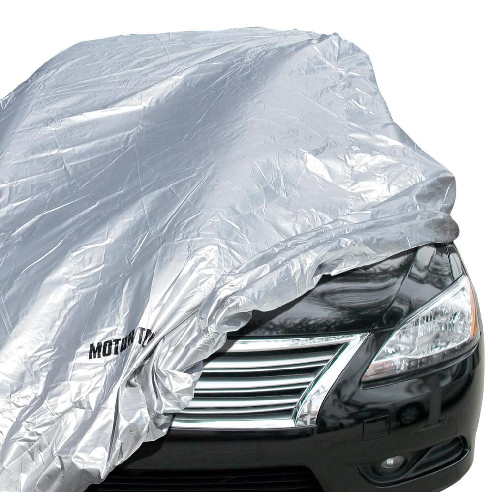 MotorTrend Single Poly All Weather Wasserdichte Fahrzeugabdeckung für Autos, SUVs, LKWs, Vans