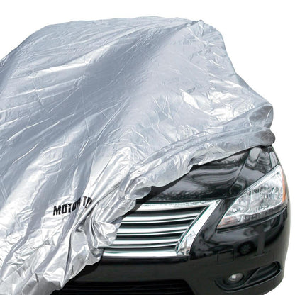 MotorTrend Single Poly All Weather Wasserdichte Fahrzeugabdeckung für Autos, SUVs, LKWs, Vans