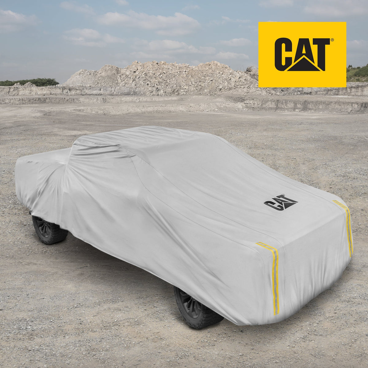 CAT Workforce Vehicle Cover für Pickup Trucks mit Sicherheits-Reflektionsstreifen - Heavy Duty, All Weather, All Seasons