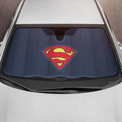 Warner Bros DC Comics Superman Logo Front Windschutzscheibe Sonnenschirm (58' x 27')