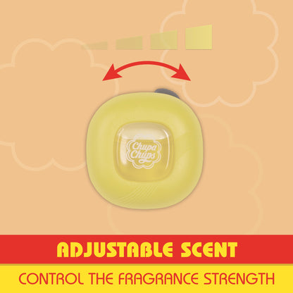 Chupa Chups Auto Lufterfrischer, Vanille Creme - Langlebige Autoerfrischer mit lustigen Düften, bunte und lebendige Lufterfrischer für Auto, einzigartige Autoerfrischer Parfüm Deodorizer Refresher Fragrance