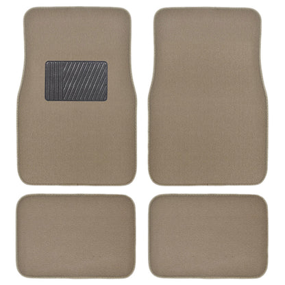 MotorTrend 4-Piece Premium Inter-Lock Backing Teppich Vorderbodenmatten und Hinterbodenmatten
