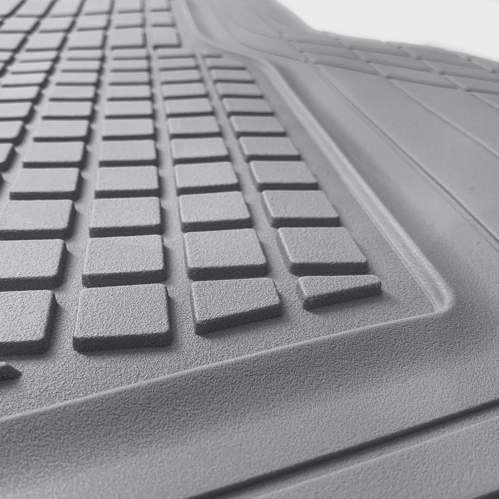 MotorTrend FlexTough Square Groove Trunk / Cargo Liner Mat - Heavy Duty, All Weather, Trim to Fit (54' x 37')
