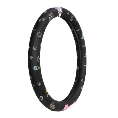 Carbella Sanrio Kuromi Neon Party Lenkrad Abdeckung (Fits 14.5' - 15.5')