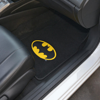 Warner Bros DC Comics 4-Piece Batman Logo Vorderbodenmatten und Hinterbodenmatten