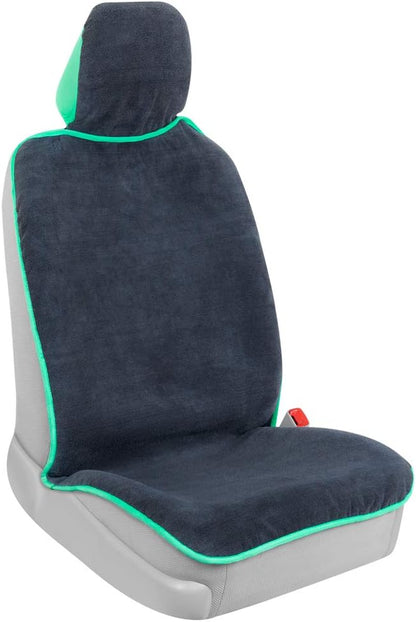 BDK UltraFit Waterpoof Car Seat Towel Cover, Black Trim - Waschbarer Schweißsitz-Protektor, ideal für Fitness-Studio-Surfen-Lauf-Crossfit, passt zu den meisten Auto-LKW Van und SUV (Mehrere Farben)