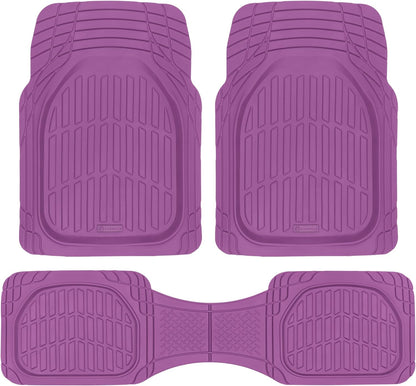 Autobodenmatten - FlexTough Deep Dish Rubber All Weather Protection für Autos SUV Trucks Beige Automotive Zubehör