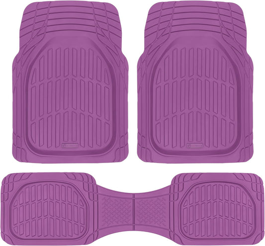 Autobodenmatten - FlexTough Deep Dish Rubber All Weather Protection für Autos SUV Trucks Beige Automotive Zubehör