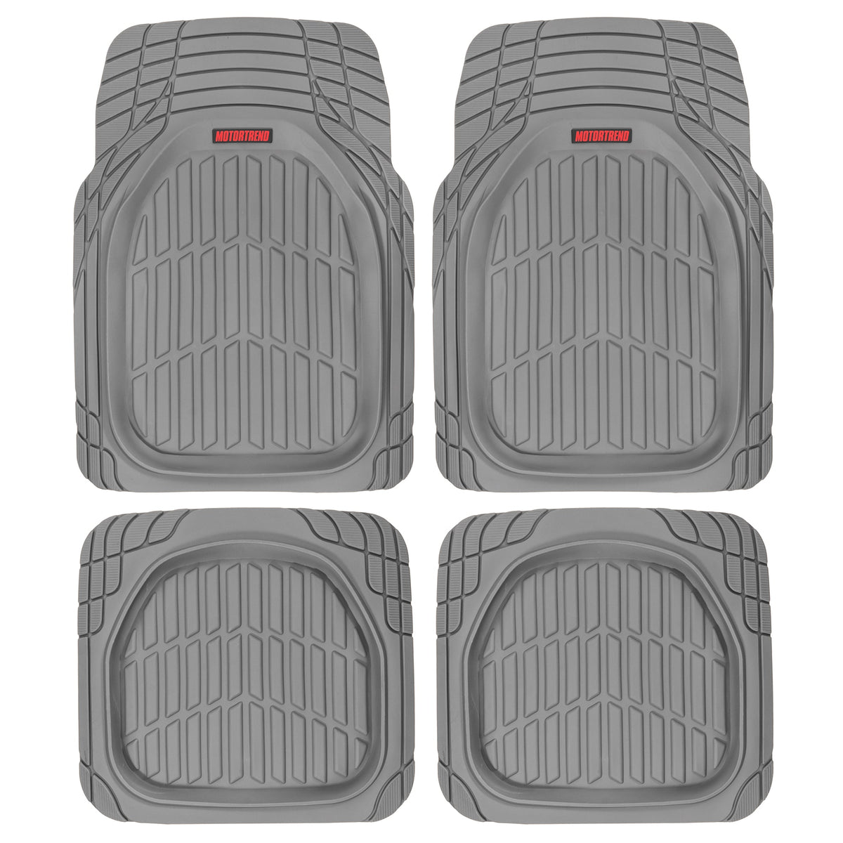 MotorTrend 4-Piece FlexTough Schildkröten Vorderbodenmatten und Hinterbodenmatten