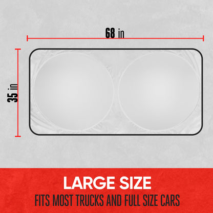 MotorTrend 1-Piece Universal Pop-Up Sunshade (68' x 35')