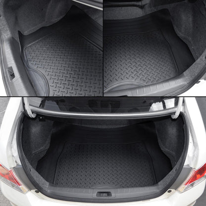 MotorTrend Utility Trunk / Cargo Liner Mat - Heavy Duty, All Weather, Trim to Fit