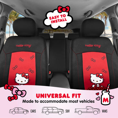 Carbella Offizielle Hello Kitty 2-Pack Vordersitz Abdeckungen