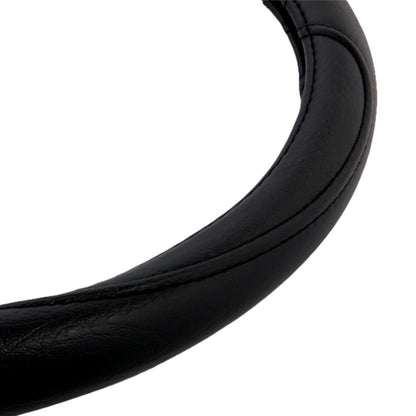 BDK Faux Leather Ergonomic Grip Steering Wheel Abdeckung (Fits 14.5' - 15.5')