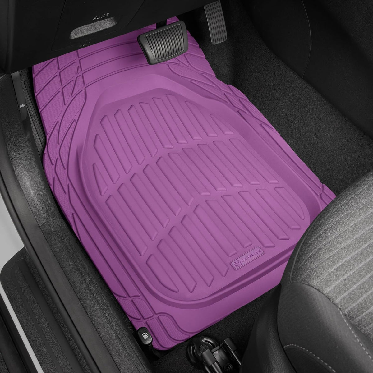 Autobodenmatten - FlexTough Deep Dish Rubber All Weather Protection für Autos SUV Trucks Beige Automotive Zubehör