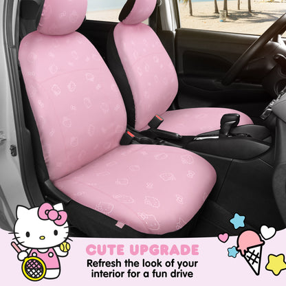 Hello Kitty Car Seat Covers - Süße Pink Seat Covers, Autozubehör Geschenk Hello Kitty Zubehör 2pc Pink Car Seat Covers