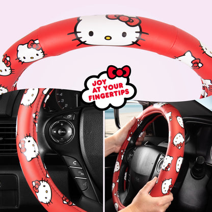 Carbella Sanrio Hello Kitty Original Lenkrad Abdeckung (Fits 14.5' - 15')