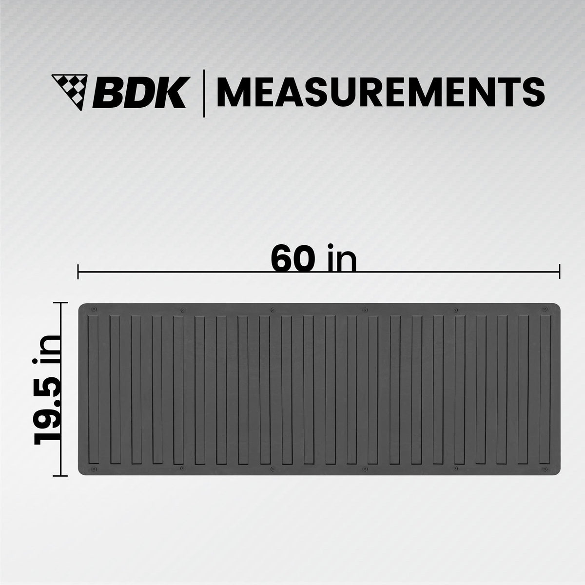 BDK Extra dicke LKW-Ladung Lastenmatte - Schwere Pflicht, Allwetter, Trimmen Sie zu passen (60 'x 19,5' x 0,25')