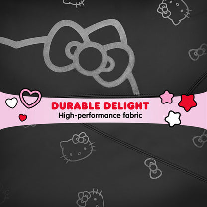 Hello Kitty Car Seat Covers - Cute Front Seat Covers, PU Ledersitz Abdeckungen für Autos, SUV, Van, Trucks, Hello Kitty Car Zubehör 2pc Schwarz
