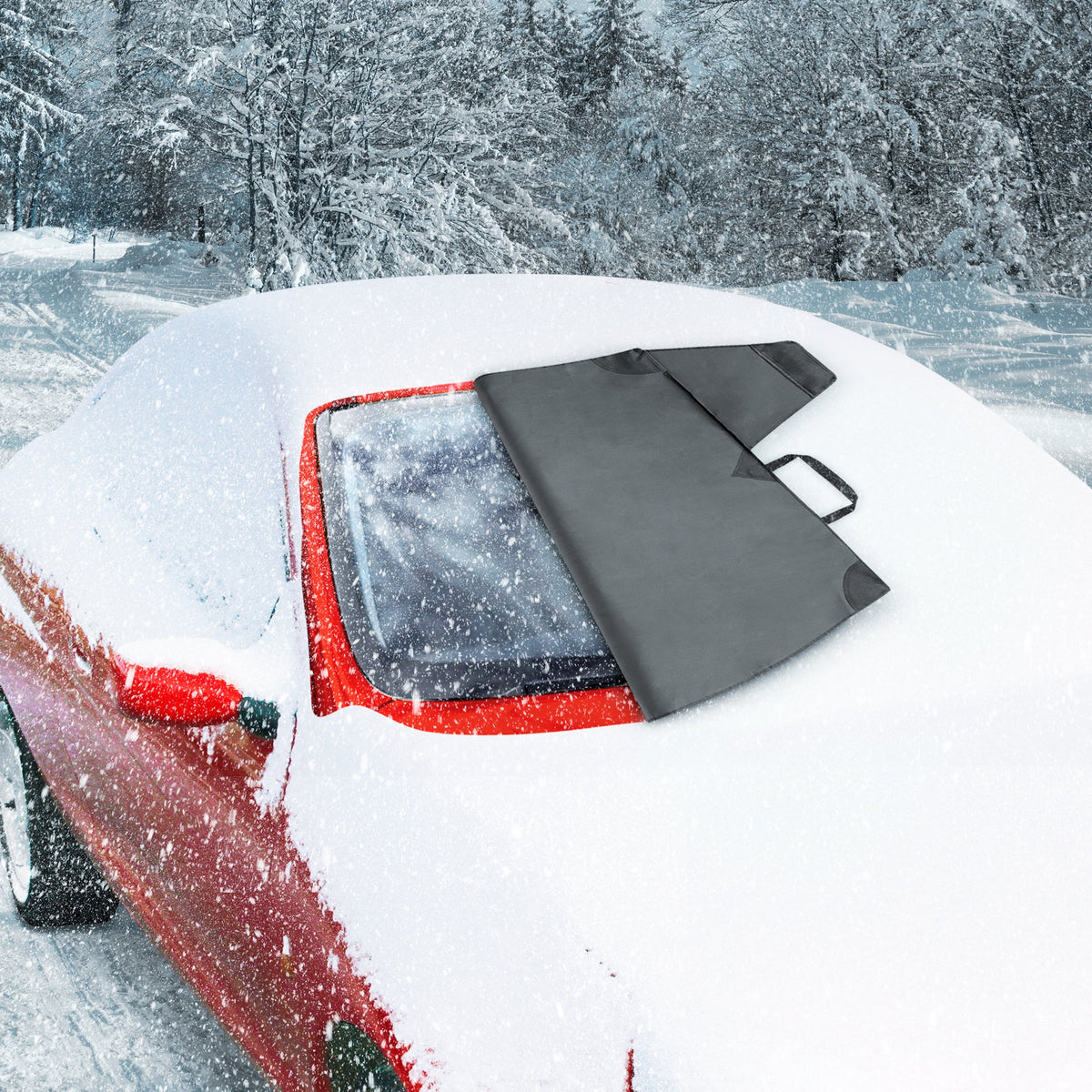 Cat® Schneeschutzscheibe Schnee Abdeckung, härteste Auto Frostschutz für Eis & Schnee, Wetterfest für den Winter, Enthält Anti-Diebstahl Straps, Frostschutz für Auto-Truck Van SUV
