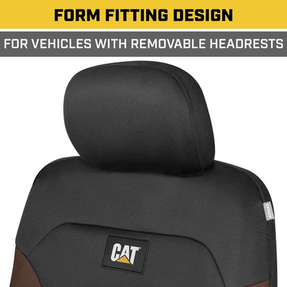 Cat® FlexfitTM Autositzabdeckungen für Pkw-LKW und SUVs (Set von 2) - Autositzabdeckungen für Vordersitze, LKW-Sitzprotektoren, Auto-Innenraumabdeckungen