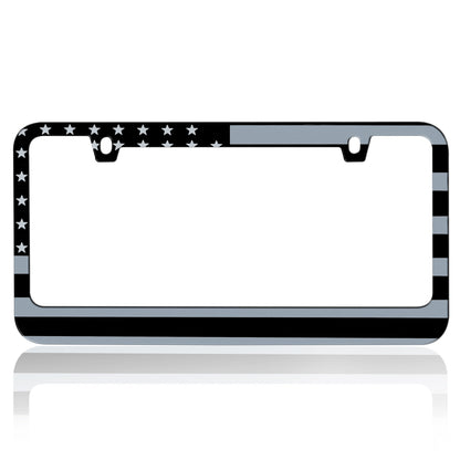 BDK Heavy Duty Rust-Proof Stainless-Steel Metallplattiertes Kennzeichen Rahmen Universalgröße für PKW SUV