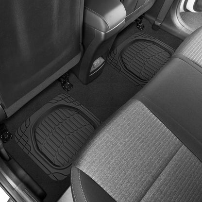 MotorTrend 4-Piece FlexTough Schildkröten Vorderbodenmatten und Hinterbodenmatten