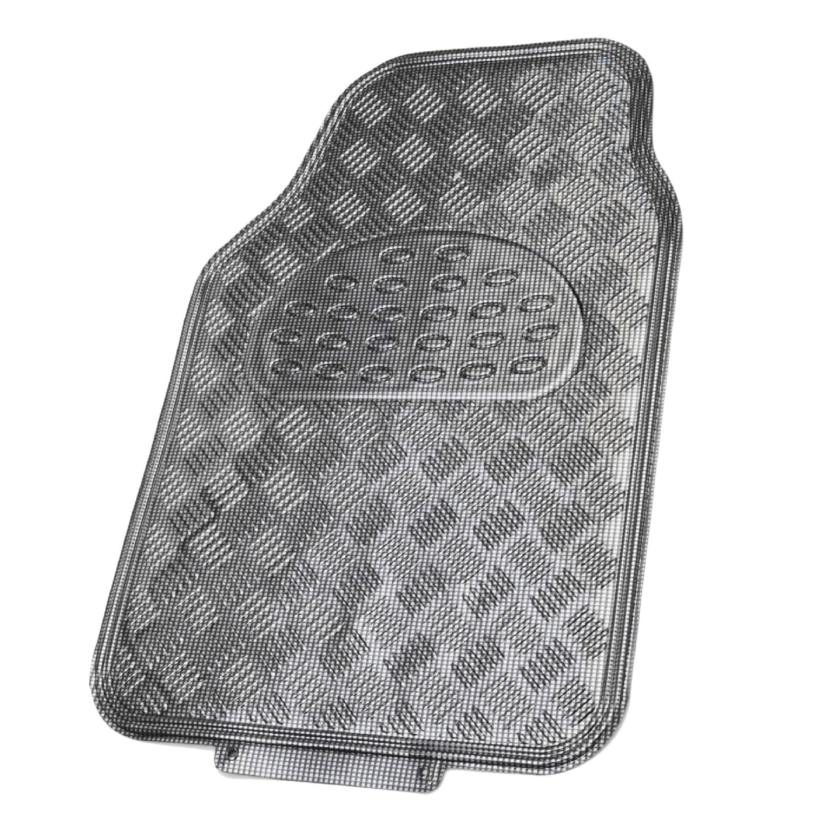 BDK 4-Piece Translucent Centered Cushioned Grip Pad Vorderbodenmatten und Hinterbodenmatten - Heavy Duty, All Weather
