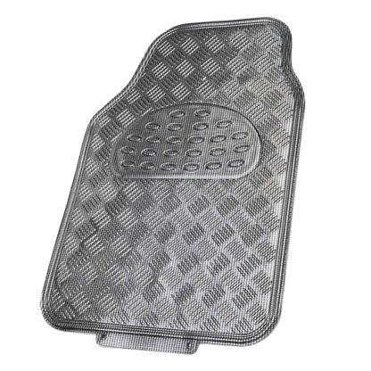 BDK 4-Piece Translucent Centered Cushioned Grip Pad Vorderbodenmatten und Hinterbodenmatten - Heavy Duty, All Weather