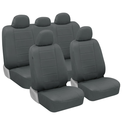 BDK 9-Piece Premium Faux Leder Vordersitze und Rücksitze