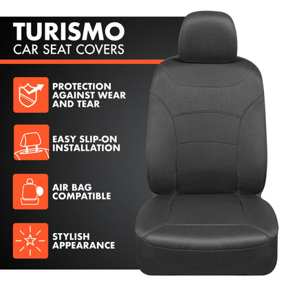 BDK carXS Turismo Car Seat Covers Volles Set, Beige Two-Tone Front Seat Covers mit Split Rear Bench Back Seat Cover, Automotive Seat Covers für LKW SUV Van Auto (Mehrere Farben)