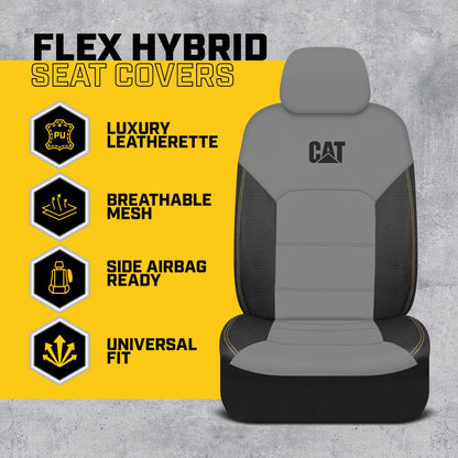 CAT 2-Pack FlexHybrid PU Ledermasche Atemaktive Vordersitzbezüge