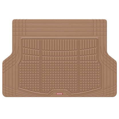 MotorTrend FlexTough Square Groove Trunk / Cargo Liner Mat - Heavy Duty, All Weather, Trim to Fit (54' x 37')