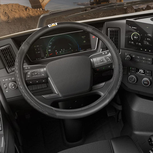 Cat® DuraGrip Auto Lenkrad Abdeckung Reifenlauffläche inspiriert Traktion Grip Design, schwarze Lenkrad Abdeckung für RV Semi Truck Big Rig Trucker