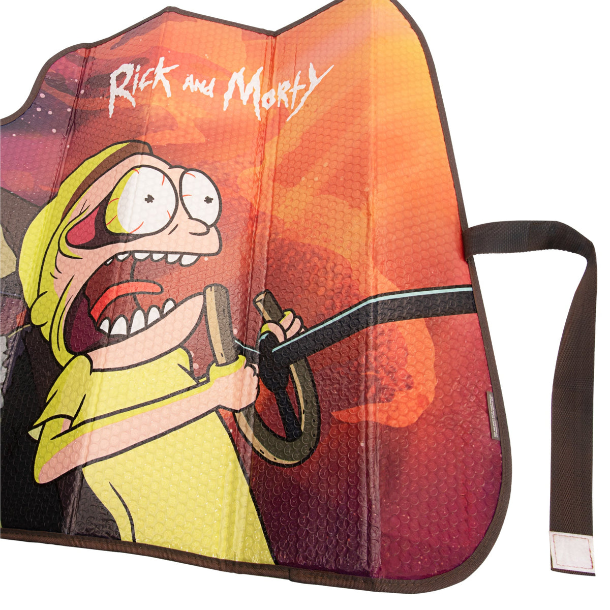 Rick und Morty Car Windschutzscheibe Sonnenschutz-Akkordeon-Stil für Auto Front Windschutzscheibe Fenster - 58' (W) x 27' (L)