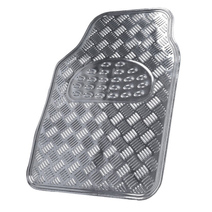 BDK 4-Piece Translucent Centered Cushioned Grip Pad Vorderbodenmatten und Hinterbodenmatten - Heavy Duty, All Weather