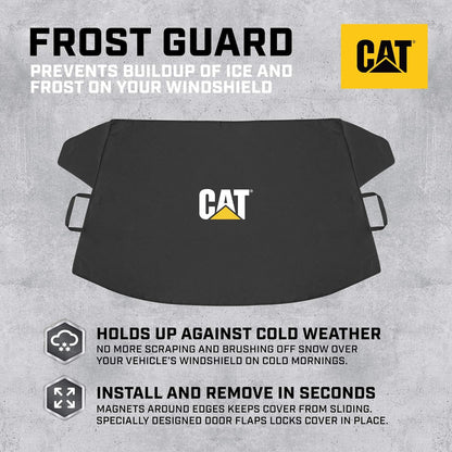 Cat® Schneeschutzscheibe Schnee Abdeckung, härteste Auto Frostschutz für Eis & Schnee, Wetterfest für den Winter, Enthält Anti-Diebstahl Straps, Frostschutz für Auto-Truck Van SUV