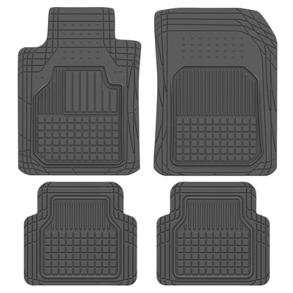 MotorTrend 4-Piece FlexTough Deep Dish Hybrid Groove Vorderbodenmatten und Hinterbodenmatten - Heavy Duty, All Weather, Trimmen Sie, um zu passen
