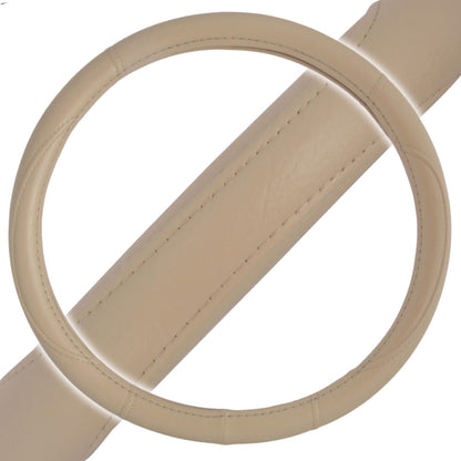 BDK Faux Leather Ergonomic Grip Steering Wheel Abdeckung (Fits 14.5' - 15.5')
