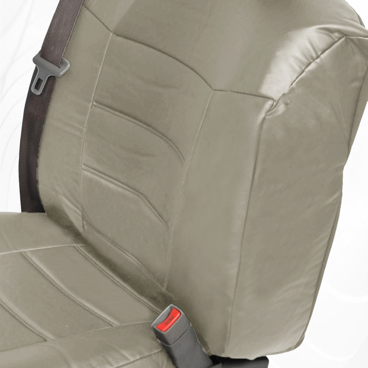 BDK 2-Pack Premium Faux Leder Vordersitze mit integrierten Sicherheitsgurtabdeckungen