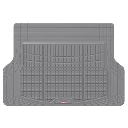 MotorTrend FlexTough Square Groove Trunk / Cargo Liner Mat - Heavy Duty, All Weather, Trim to Fit (54' x 37')