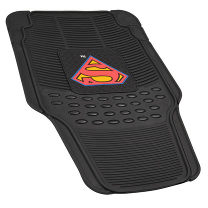 BDK Armored Super Hero Car Floor Matts - Offiziell lizenzierte DC Comics - All Weather Heavy Duty Auto Interieur Liners für Auto Truck Van SUV (Mehrere Stile)