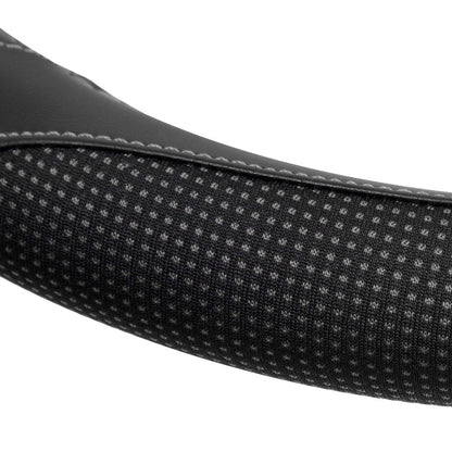 MotorTrend gepunktete Polyester Comfort Grip Lenkradabdeckung (Fits 14.5' - 15.5')