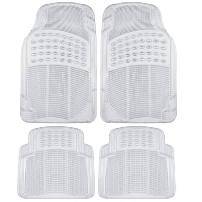 BDK 4-Piece Cushioned Grip Pad Vorderbodenmatten und hintere Bodenmatten - Heavy Duty, All Weather, Trimmen Sie, um zu passen