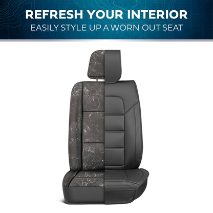 MotorBox 2-Pack Classic Edition Premium Faux Leather Perforated Cushion Vordersitzbezüge