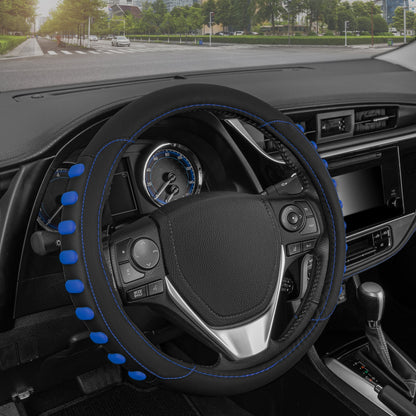 MotorTrend FlexGrip Lenkradabdeckung mit erhöhten Bump Grips (Fits 14.5' - 15.5')