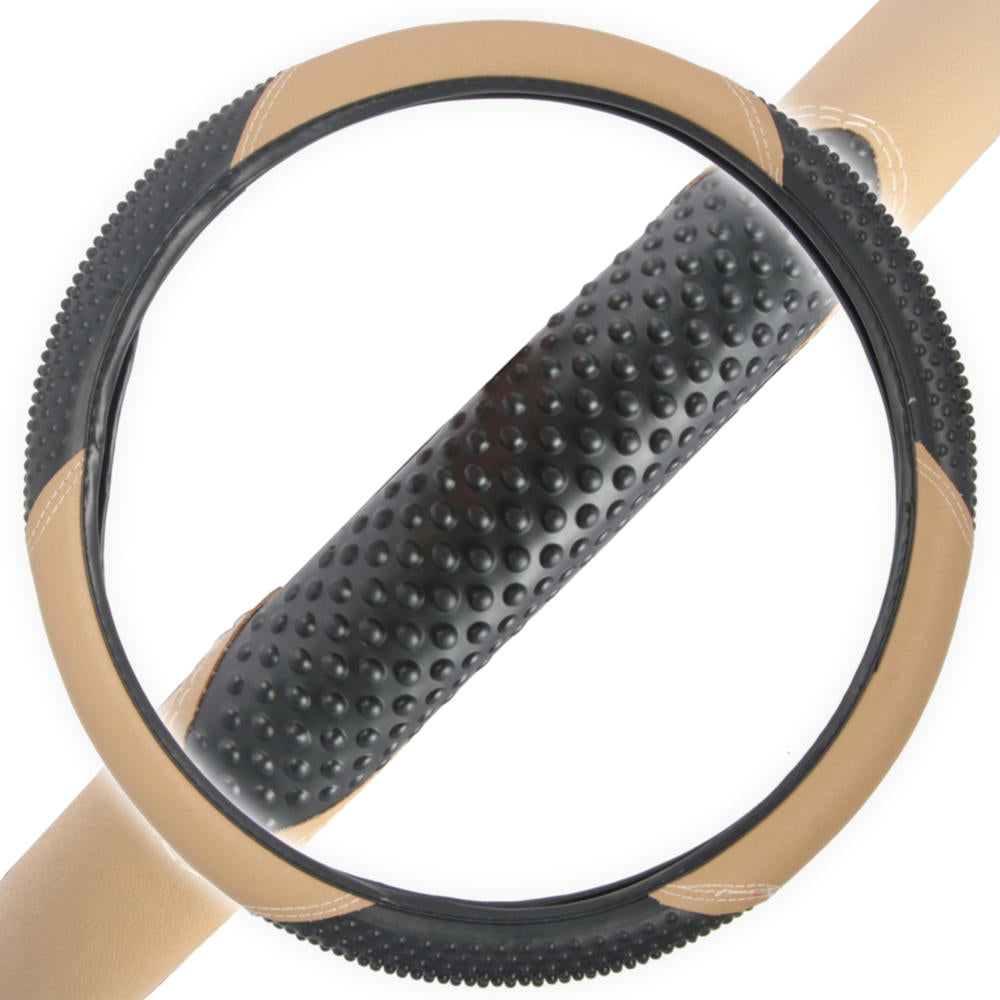 BDK Ergonomic Sport Massage Grip Lenkrad Abdeckung (Fits 14.5' - 15.5')