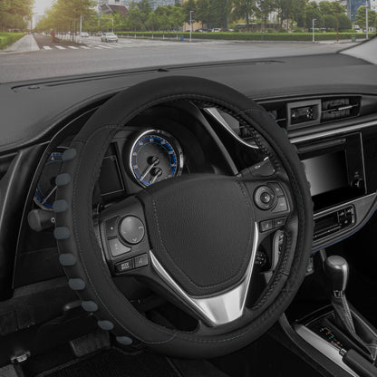 MotorTrend FlexGrip Lenkradabdeckung mit erhöhten Bump Grips (Fits 14.5' - 15.5')