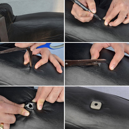 BDK 2-Pack Premium Faux Leder Vordersitze mit integrierten Sicherheitsgurt- und Armlehnenabdeckungen