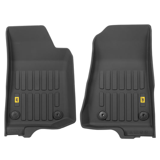 CAT 2-Stück JustFit 3D Frontliner Matten für Jeep Gladiator JL (2020 - 2026) - All Weather, Heavy Duty, Custom Fit