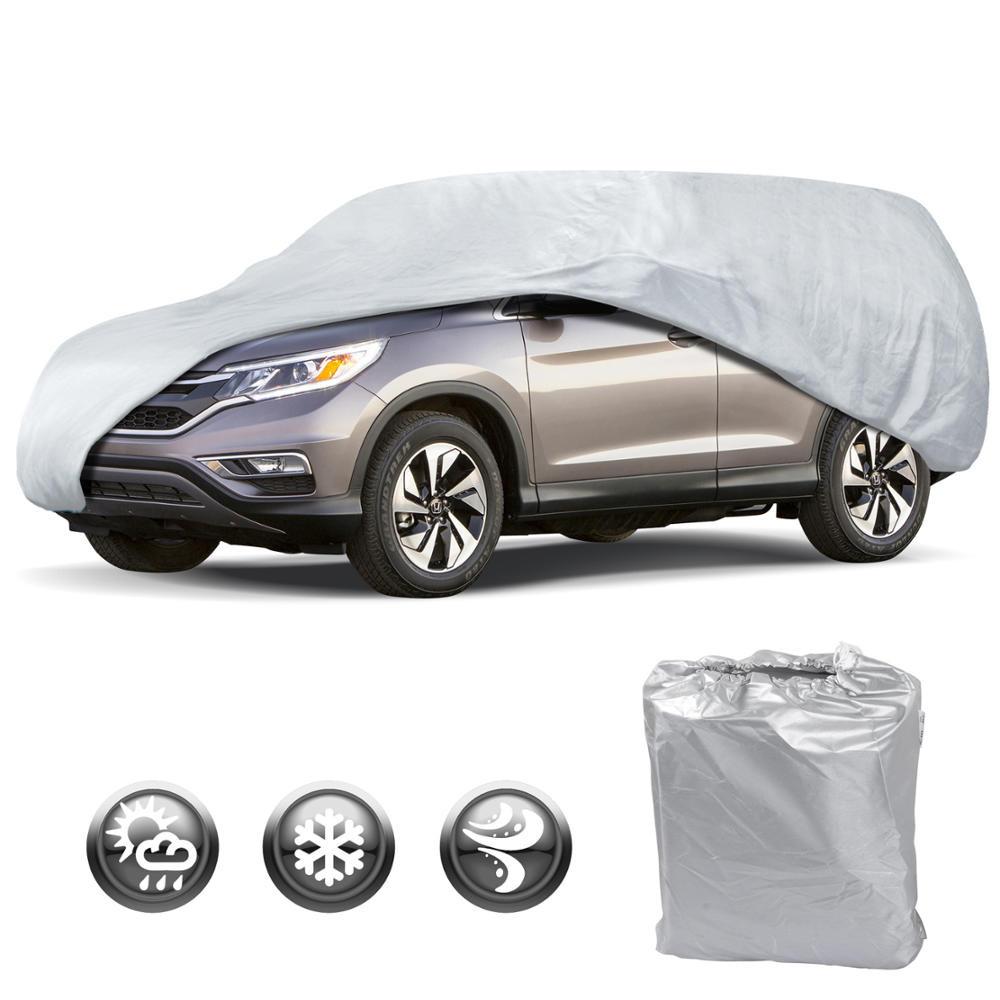 MotorTrend WeatherWear Single Poly Layer All Season Wasserdichte Fahrzeugabdeckung für Jeep Liberty